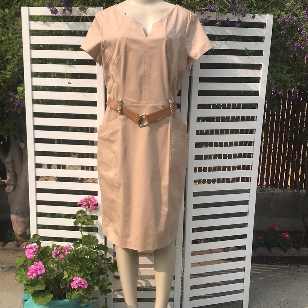 Ellen Tracy beige dress